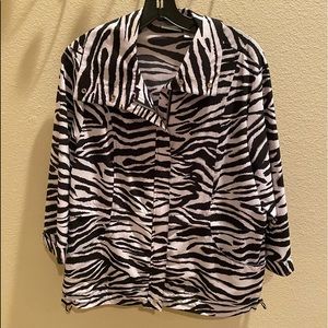Chico’s Zebra Windbreaker